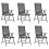 Berkfield Folding Garden Chairs 6 pcs Textilene Black 1
