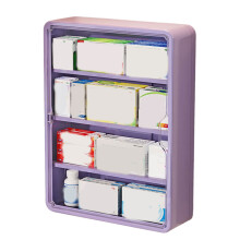 Wall Mounted Multi Layer Storage Organiser Large-large Purple