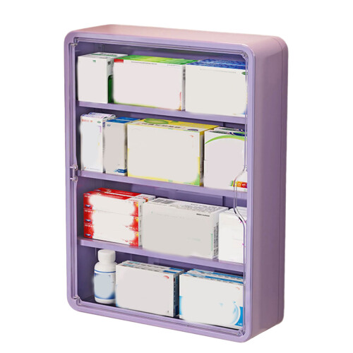 Wall Mounted Multi Layer Storage Organiser Large-large Purple