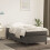 Berkfield Box Spring Bed Frame Dark Grey Single Velvet (UK/IE/FI/NO only) 1