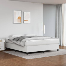 Berkfield Box Spring Bed Frame White Super King Faux Leather (UK/IE/FI/NO only)