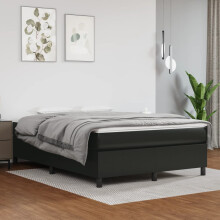 Berkfield Box Spring Bed Frame Black Double Faux Leather (UK/IE/FI/NO only)