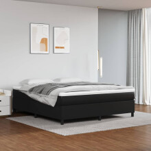 Berkfield Box Spring Bed Frame Black Super King Faux Leather (UK/IE/FI/NO only)