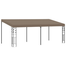 Berkfield Wall-mounted Gazebo 6x3x2.5 m Taupe