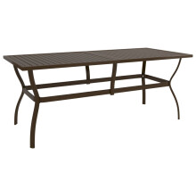 Berkfield Garden Table Brown 190x80x72 cm Steel