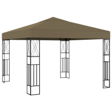 Berkfield Gazebo 3x3 m Taupe Fabric