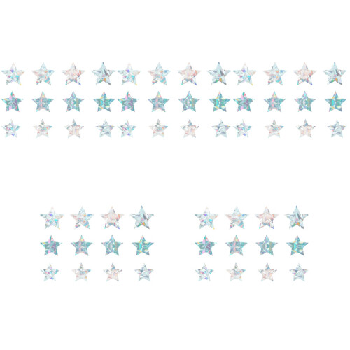 60Pcs Multi DIY Static Cling Window Stickers Removable Window Decals 1