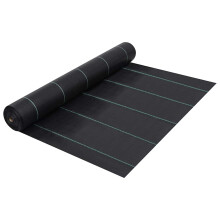 Berkfield Weed & Root Control Mat Black 1x50 m PP