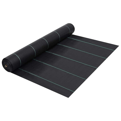 Berkfield Weed & Root Control Mat Black 1x50 m PP