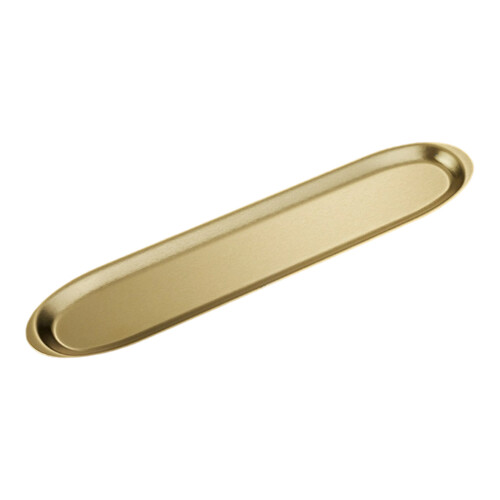 Modern Narrow Appetizer Serving Dish Elegant Corrosions-gold D
