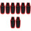 8Pcs Black Canvas Pruner Shears Covers Large Capacity Tool Holders 2