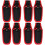 8Pcs Black Canvas Pruner Shears Covers Large Capacity Tool Holders 4