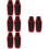 8Pcs Black Canvas Pruner Shears Covers Large Capacity Tool Holders 6
