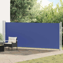 Berkfield Patio Retractable Side Awning 600x160 cm Blue