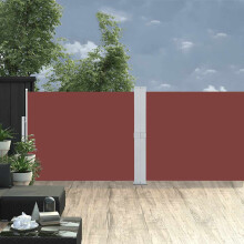 Berkfield Patio Retractable Side Awning 140x1200 cm Brown