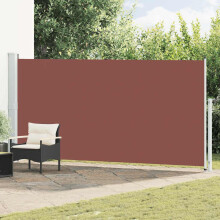 Berkfield Patio Retractable Side Awning 180x500 cm Brown