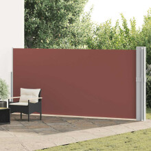 Berkfield Patio Retractable Side Awning 170x1200 cm Brown