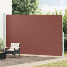 Berkfield Patio Retractable Side Awning 220x500 cm Brown