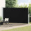 Berkfield Patio Retractable Side Awning 200x500 cm Black 1