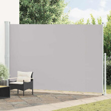 Berkfield Patio Retractable Side Awning 220x500 cm Grey