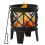 Berkfield Rustic Fire Pit with Poker Œ¶42x54 cm Steel 1
