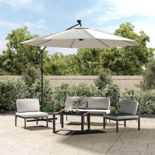 Berkfield Replacement Fabric for Cantilever Umbrella Sand White 300 cm