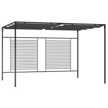 Berkfield Gazebo with Retractable Roof 4x3x2.3 m Anthracite 180 g/m