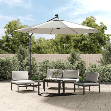 Berkfield Replacement Fabric for Cantilever Umbrella Sand White 350 cm