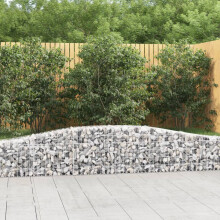 Berkfield Arched Gabion Baskets 5 pcs 400x30x40/60 cm Galvanised Iron