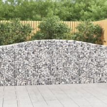 Berkfield Arched Gabion Baskets 6 pcs 400x30x100/120 cm Galvanised Iron