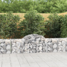 Berkfield Arched Gabion Baskets 40 pcs 200x30x60/80 cm Galvanised Iron