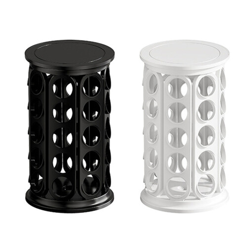 Coffee Capsules Rotating Rack Stores 40 Pods Space Saving-Black 1
