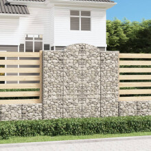 Berkfield Arched Gabion Baskets 12 pcs 200x50x200/220 cm Galvanised Iron