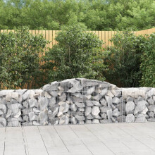 Berkfield Arched Gabion Baskets 30 pcs 300x50x60/80 cm Galvanised Iron