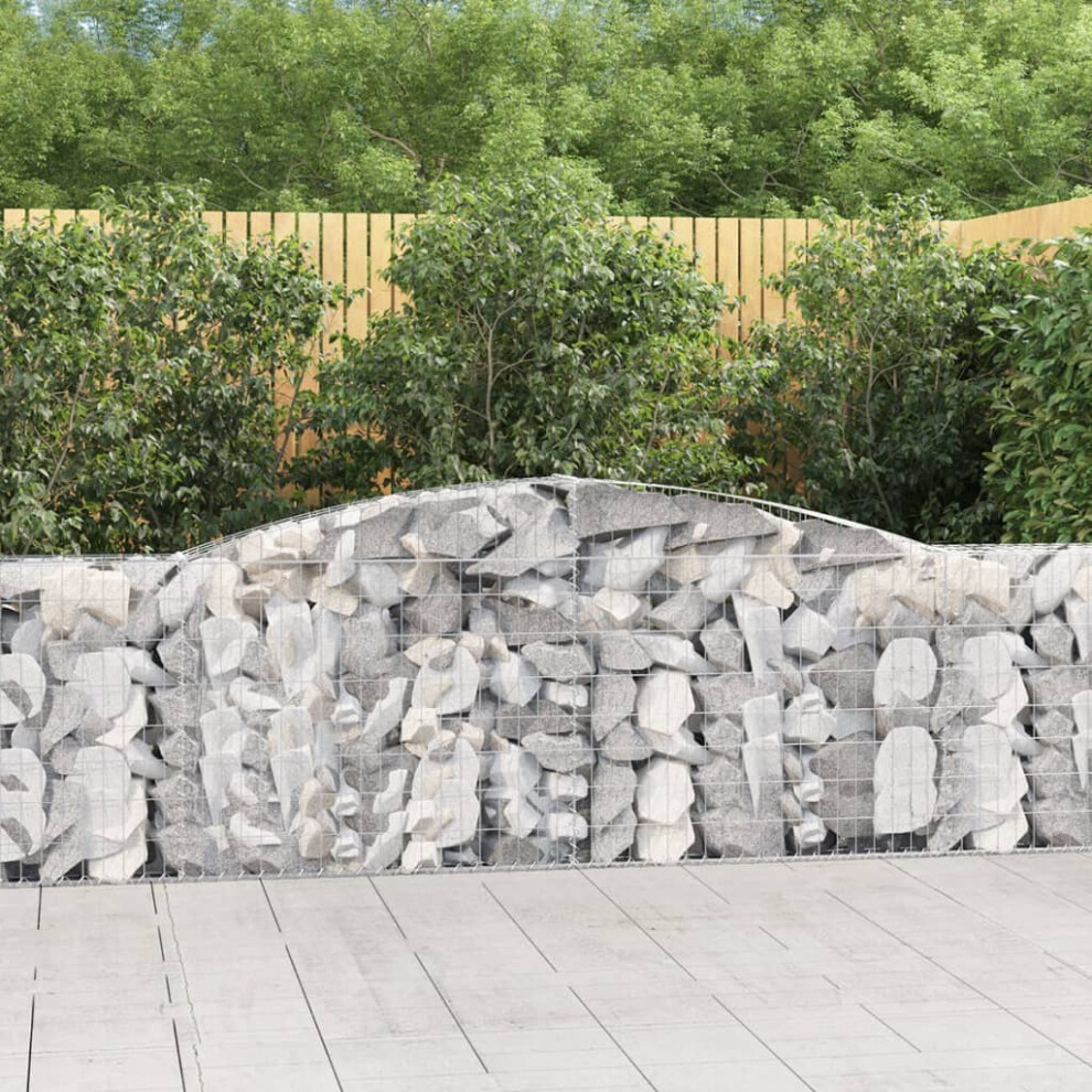 Berkfield Arched Gabion Baskets 20 pcs 400x30x100/120 cm Galvanised Iron-image-OPC-PTFSXR5-NEW