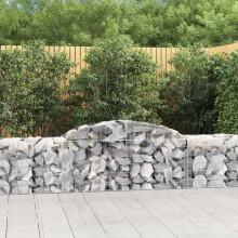 Berkfield Arched Gabion Baskets 8 pcs 300x50x60/80 cm Galvanised Iron