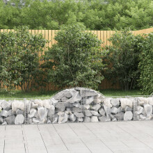 Berkfield Arched Gabion Baskets 50 pcs 200x50x40/60 cm Galvanised Iron
