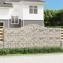 Berkfield Arched Gabion Baskets 25 pcs 400x50x160/180 cm Galvanised Iron