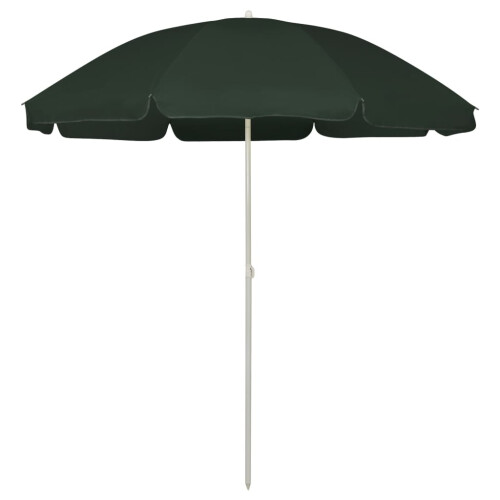 Berkfield Beach Parasol Green 240 cm