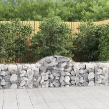 Berkfield Arched Gabion Baskets 50 pcs 200x50x60/80 cm Galvanised Iron