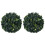 Berkfield Artificial Boxwood Balls 2 pcs 22 cm 1