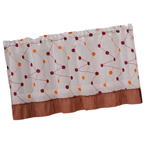 Flower Pattern Polyester Curtain 150x60cm-Polka dots 150 60