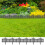 Berkfield Lawn Edgings 17 pcs Anthracite 10 m PP 1