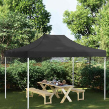 Berkfield Party Tent Roof 4.5x3 m Black 270 g/m