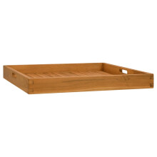 Berkfield Serving Tray 60x60 cm Solid Teak Wood