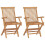 Berkfield Folding Garden Chairs 2 pcs Solid Teak Wood 1