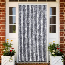 Berkfield Insect Curtain Silver 90x200 cm Chenille