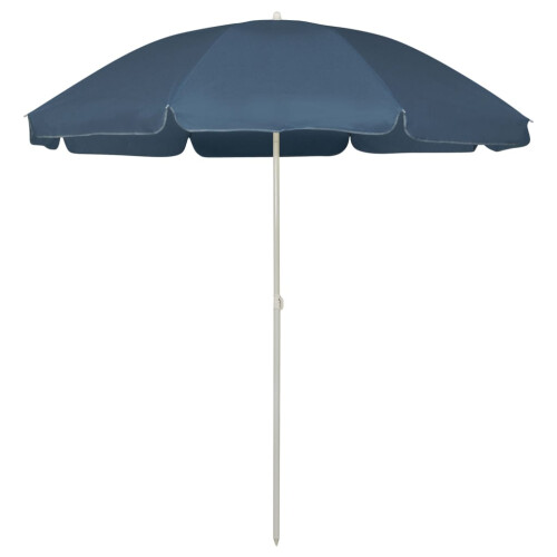 Berkfield Beach Parasol Blue 240 cm
