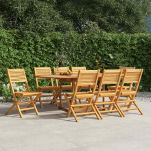 Berkfield Folding Garden Chairs 8 pcs 47x62x90 cm Solid Wood Teak