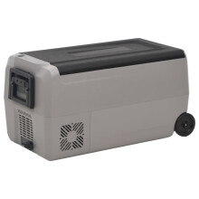 Berkfield Cool Box with Wheel and Handle Black&Grey 36 L PP&PE